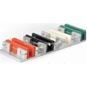 Zapato de guía deslizante del ascensor del pasajero con inserto de color